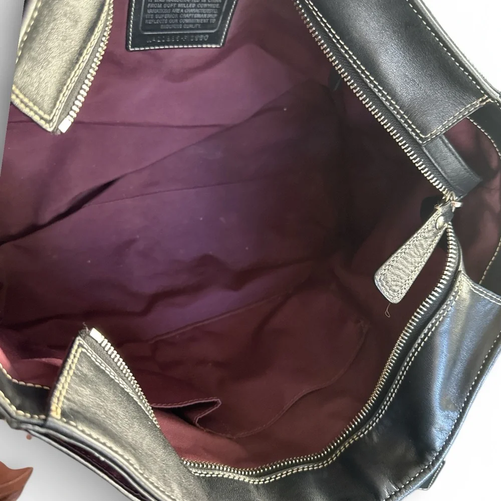 ✨ Coach Legacy Pebbled Leather Tote – Black | EUC | Luxury Classic ✨ - Picture 15 of 16